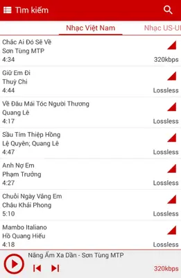 Chia sẻ nhạc android App screenshot 1