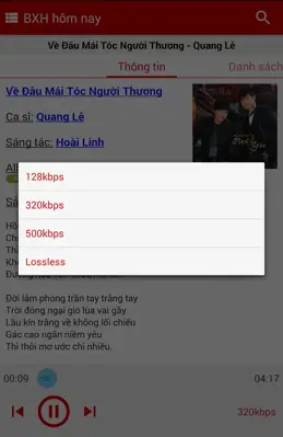 Chia sẻ nhạc android App screenshot 2